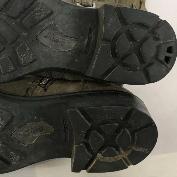 Born Brown Suede Buckle Mid Calf Boots Size 9.5 - Picture 4 of 6